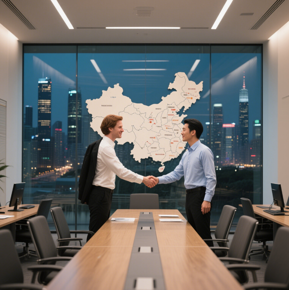 Global Business Handshake